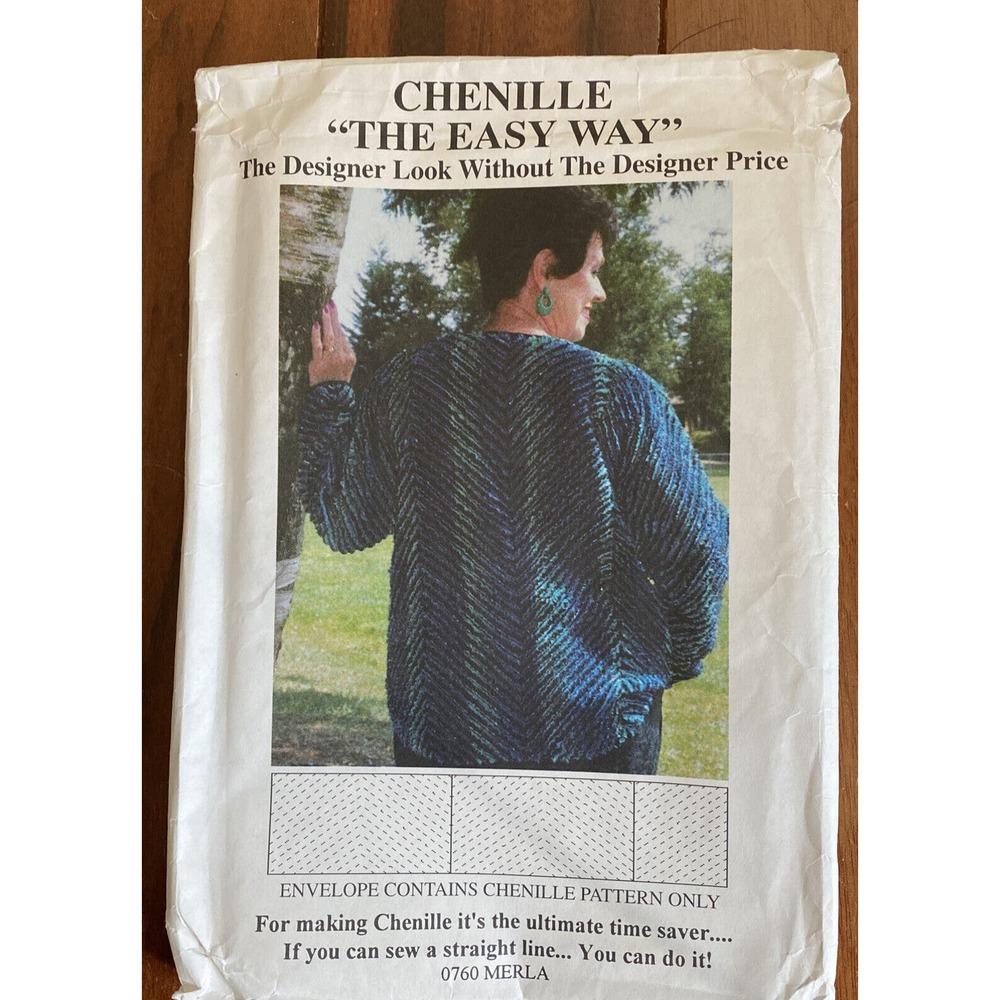 UNCUT/NEW - How to make CHENILLE the EASY WAY Pattern. 0760 Merla.